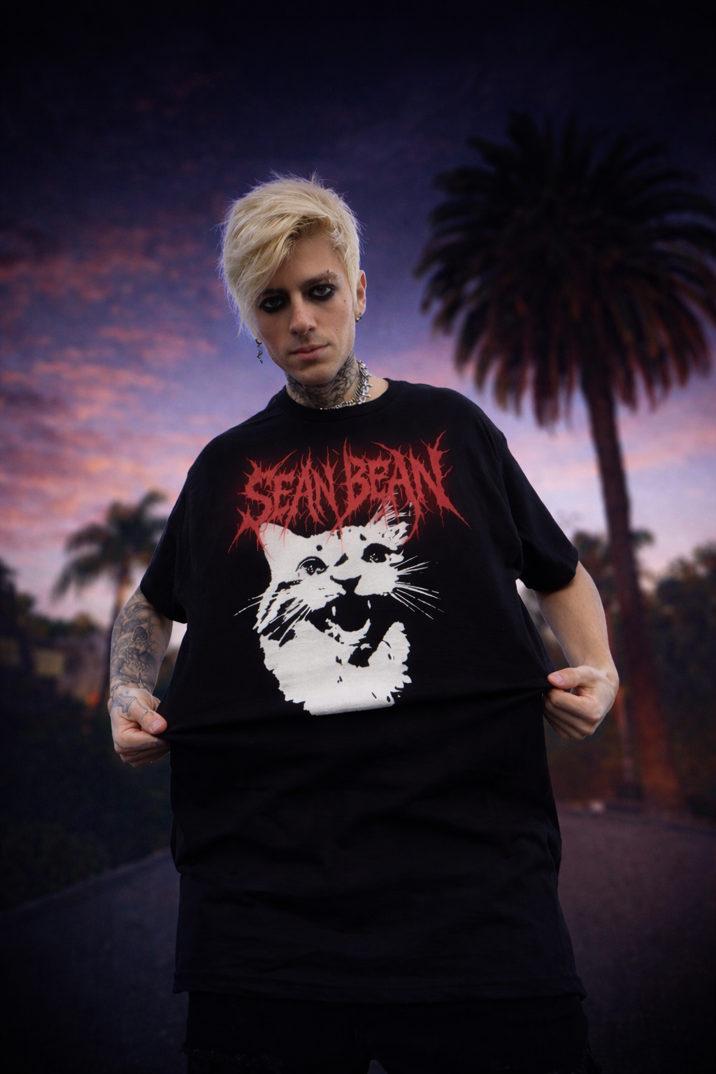 HARDCORE CAT T - SHIRT